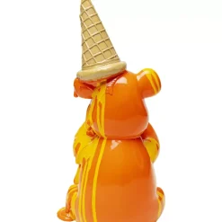 Outlet Deko Figur Sitting Gelato Bear Orange 37Cm Deko & Geschenkartikel