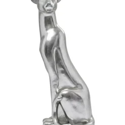 Sale Deko Figur Sitting Leopard Silber 150Cm Deko & Geschenkartikel