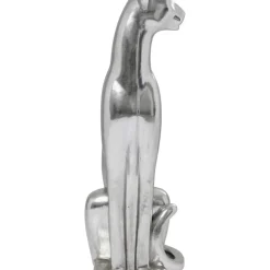 Sale Deko Figur Sitting Leopard Silber 150Cm Deko & Geschenkartikel