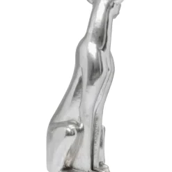 Sale Deko Figur Sitting Leopard Silber 150Cm Deko & Geschenkartikel