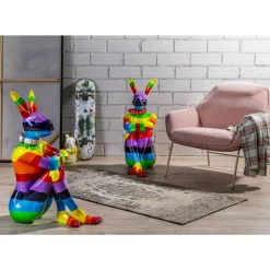Clearance Deko Figur Sitting Rabbit Rainbow 80 Deko & Geschenkartikel