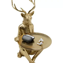 Sale Deko Figur Sitting Waiter Deer 33Cm Deko & Geschenkartikel