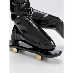 Deko Figur Skating Astronaut Schwarz 21Cm Deko & Geschenkartikel