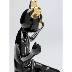 Deko Figur Skating Astronaut Schwarz 21Cm Deko & Geschenkartikel