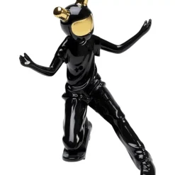 Deko Figur Skating Astronaut Schwarz 21Cm Deko & Geschenkartikel