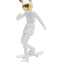 Outlet Deko Figur Skating Astronaut Weis 33Cm Deko & Geschenkartikel