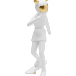 Outlet Deko Figur Skating Astronaut Weis 33Cm Deko & Geschenkartikel