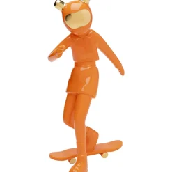 New Deko Figur Skating Astronaut Orange 33Cm Deko & Geschenkartikel
