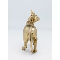 Deko Figur Standing Cat Audrey Gold 29Cm Deko & Geschenkartikel