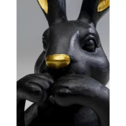 Deko Figur Sweet Rabbit Schwarz 23Cm Deko & Geschenkartikel