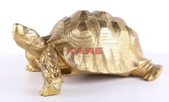 New Deko Figur Turtle Gold Gros Deko & Geschenkartikel