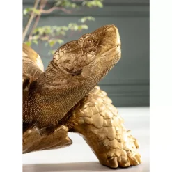 New Deko Figur Turtle Gold Gros Deko & Geschenkartikel