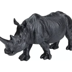 Discount Deko Figur Walking Rhino Schwarz Deko & Geschenkartikel
