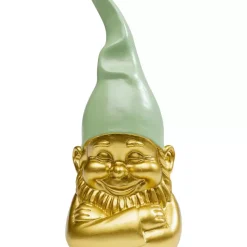 Outlet Deko Figur Zwerg Gold Grun 21Cm Deko & Geschenkartikel