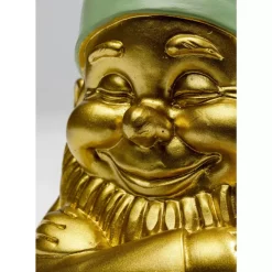 Outlet Deko Figur Zwerg Gold Grun 21Cm Deko & Geschenkartikel