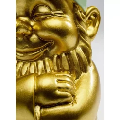 Outlet Deko Figur Zwerg Gold Grun 21Cm Deko & Geschenkartikel