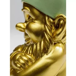 Outlet Deko Figur Zwerg Gold Grun 21Cm Deko & Geschenkartikel