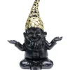 Outlet Deko Figur Zwerg Meditation Schwarz Gold 19 Deko & Geschenkartikel