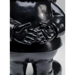 Deko Figur Zwerg Standing Schwarz Gold 61Cm Deko & Geschenkartikel