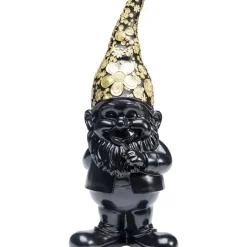 Best Deko Figur Zwerg Standing Schwarz Gold 46Cm Deko & Geschenkartikel