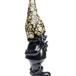 Best Deko Figur Zwerg Standing Schwarz Gold 46Cm Deko & Geschenkartikel