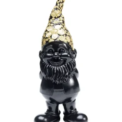 Best Deko Figur Zwerg Standing Schwarz Gold 30Cm Deko & Geschenkartikel