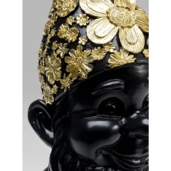 Best Deko Figur Zwerg Standing Schwarz Gold 30Cm Deko & Geschenkartikel