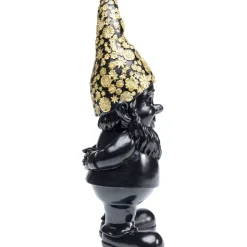 Best Deko Figur Zwerg Standing Schwarz Gold 30Cm Deko & Geschenkartikel