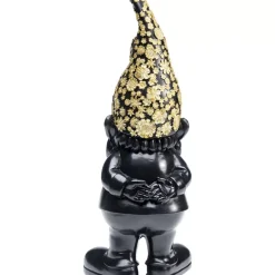 Best Deko Figur Zwerg Standing Schwarz Gold 30Cm Deko & Geschenkartikel