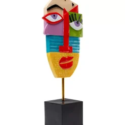 Discount Deko Objekt Abstract Face Multicolour 52Cm Deko & Geschenkartikel