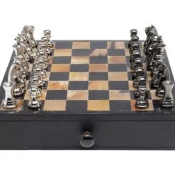 Discount Deko Objekt Chess Antique 36X33Cm Sonstiges & Zubehör Accessoires