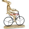 Hot Deko Objekt Cyclist Rabbit Deko & Geschenkartikel
