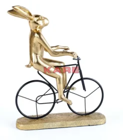 Hot Deko Objekt Cyclist Rabbit Deko & Geschenkartikel