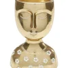 New Deko Objekt Daisy Head Gold 19Cm Deko & Geschenkartikel