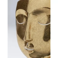 New Deko Objekt Daisy Head Gold 19Cm Deko & Geschenkartikel