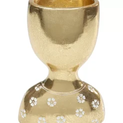 New Deko Objekt Daisy Head Gold 19Cm Deko & Geschenkartikel