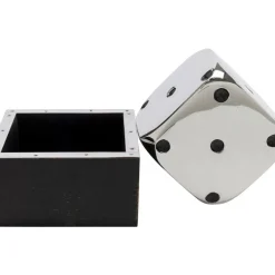 Online Deko Objekt Dice Silber 10X10Cm Sonstiges & Zubehör Accessoires
