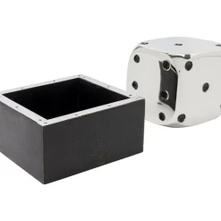 Online Deko Objekt Dice Silber 10X10Cm Sonstiges & Zubehör Accessoires