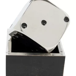 Online Deko Objekt Dice Silber 10X10Cm Sonstiges & Zubehör Accessoires
