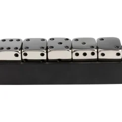 New Deko Objekt Dices Silber 20X6Cm Sonstiges & Zubehör Accessoires