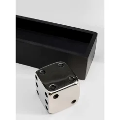 New Deko Objekt Dices Silber 20X6Cm Sonstiges & Zubehör Accessoires
