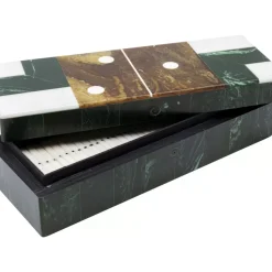 Hot Deko Objekt Domino Grun 21X5Cm Sonstiges & Zubehör Accessoires