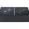 Online Deko Objekt Domino Schwarz 24X7Cm Sonstiges & Zubehör Accessoires