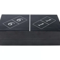 Online Deko Objekt Domino Schwarz 24X7Cm Sonstiges & Zubehör Accessoires