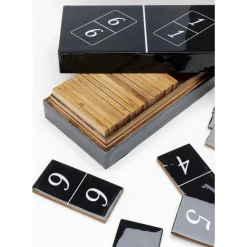 Online Deko Objekt Domino Schwarz 24X7Cm Sonstiges & Zubehör Accessoires