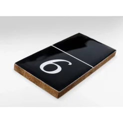 Online Deko Objekt Domino Schwarz 24X7Cm Sonstiges & Zubehör Accessoires