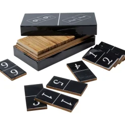 Online Deko Objekt Domino Schwarz 24X7Cm Sonstiges & Zubehör Accessoires
