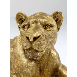 Hot Deko Objekt Lion Gold 113Cm Deko & Geschenkartikel