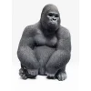 New Deko Objekt Monkey Gorilla Side Medium Schwarz Deko & Geschenkartikel