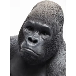 New Deko Objekt Monkey Gorilla Side Medium Schwarz Deko & Geschenkartikel